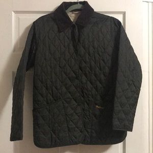 Olive green Barbour jacket - size 6